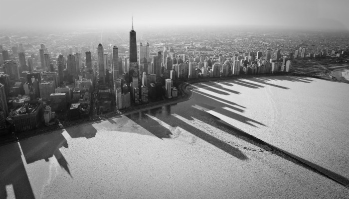 Free Chicago Black And White Wallpapers For Iphone - Lake Michigan