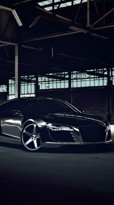 Black Audi R8 Uhd 4k Wallpaper - Matte Black Audi R8 Wallpaper Iphone 