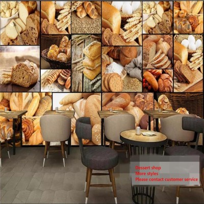 Senarai Harga Custom 3d Wallpaper European Bread Baking - Bakery 