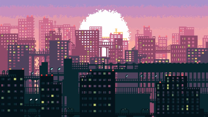 Pixel Art Wallpaper City - 1920x1080 Wallpaper - teahub.io