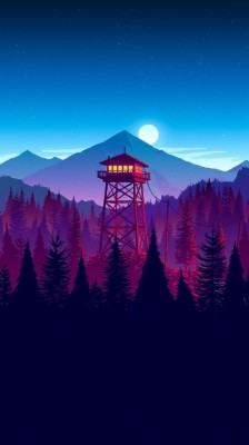 Android Landscape Background Image Awesome Wallpaper - Firewatch Background  4k - 719x1280 Wallpaper 