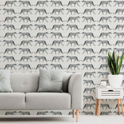 Crown Glamorous Leopard Wallpaper Textured Glitter - Crown M1496 ...