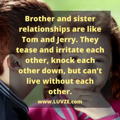 135 Cute Brother Sister Quotes, Sayings And Messages - 750x750 Wallpaper -  