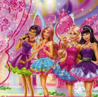 Barbie Cartoon With Friends - 1080x1069 Wallpaper 