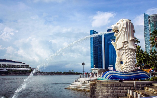 Merlion Park Singapore - Merlion Singapore - 1600x1000 Wallpaper ...