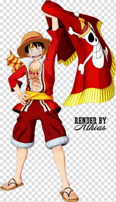 One Piece Luffy Red  - HD Wallpaper