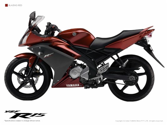 yamaha r15 bike red