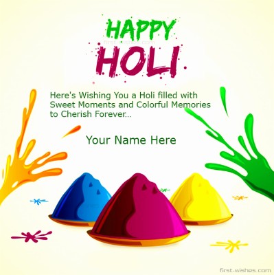 Happy Holi Wishes With Name Image 2018 Festival - Holi Wishes With Name ...