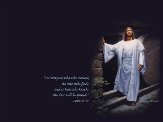 jesus wallpaper with message