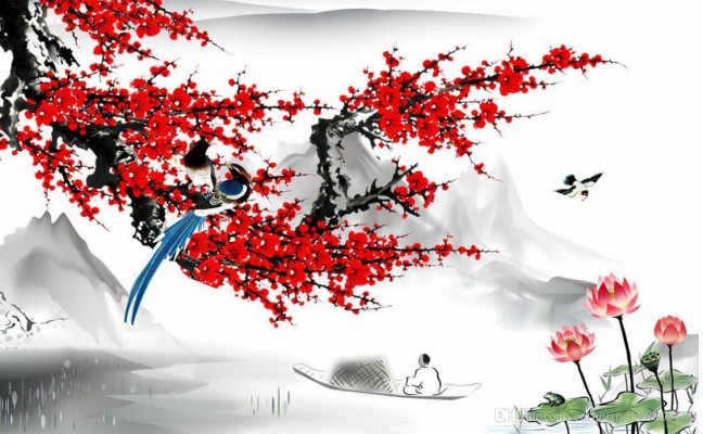Plum Blossom Chinese - 1129x696 Wallpaper 