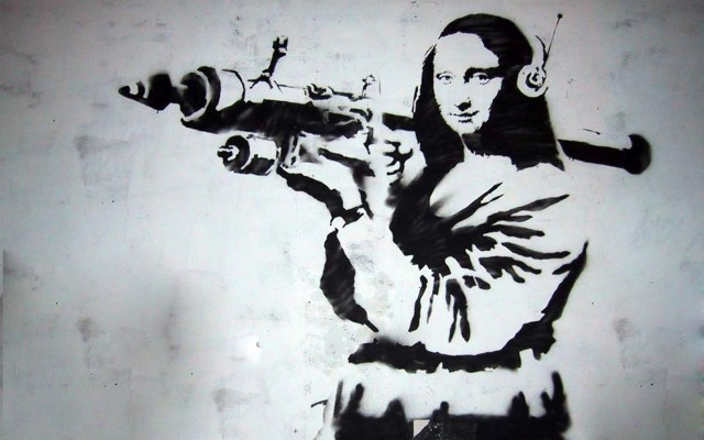 Wallpaper - Banksy Mona Lisa - 1440x900 Wallpaper 