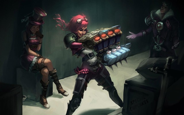 League Of Legends Jinx Vi Blitzcrank League Of Legends - Jinx And Vi