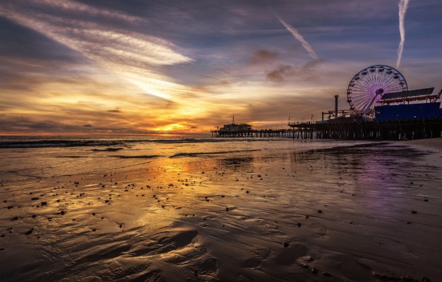 Sunset Santa Monica Wallpaper 02 Jpg Wallpaper User - Afterglow ...