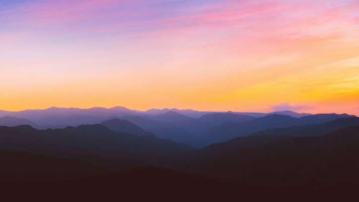 Hd Sunset From Mountain - 3840x2160 Wallpaper - Teahub.io