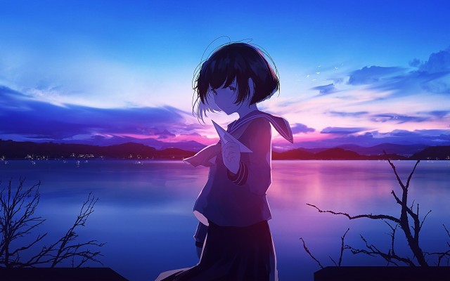 Wallpaper Lonely, Feeling, Anime, Girl, Anime, - Lonely Anime Wallpaper  Girl - 2560x1440 Wallpaper 