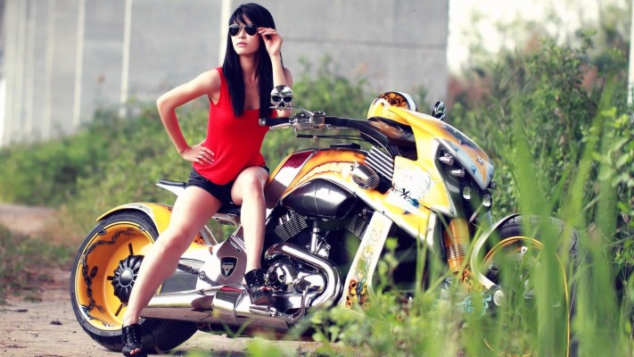Ktm Bike With Girl Images Hd - 1920x1080 Wallpaper 