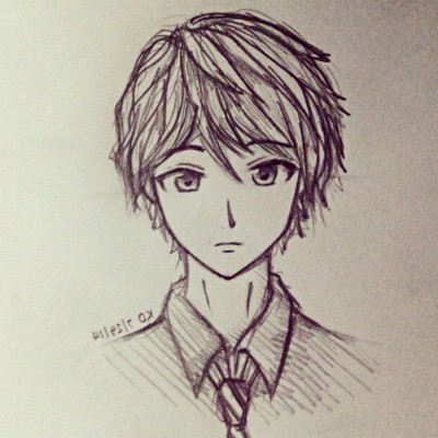 cool anime drawings in pencil