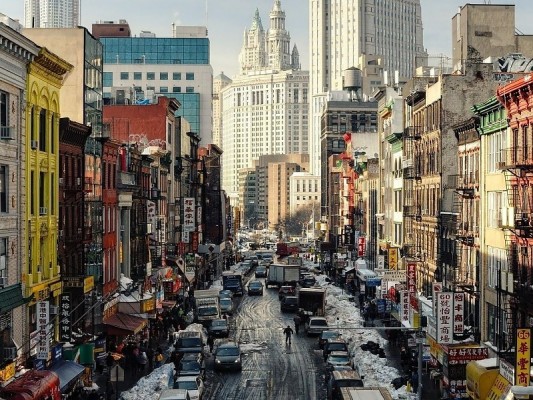 Winter Street In Chinatown New York City Wallpaper - Chinatown ...