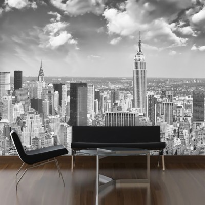 3d Mural Custom Wallpaper New York Black White City - City Wallpapers ...