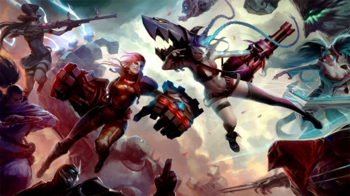 League Of Legends Jinx Vi - 1920x1080 Wallpaper - teahub.io