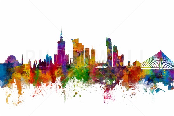 Warsaw Skyline - Wallpaper - Hallway - Poland Skyline - 2000x1333 ...