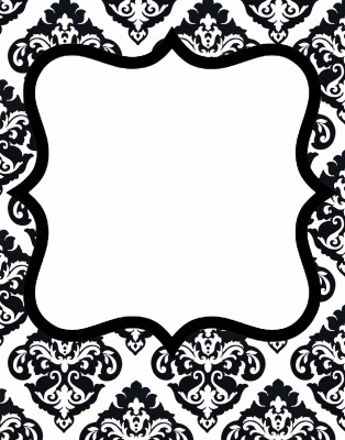 Doodle Craft Freebie 1 Gorgeous Damask Invitations - Modelo Para Fazer ...