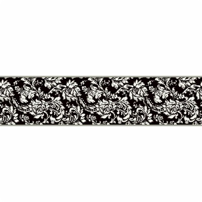 Awesome Black White Damask Border Lentine Marine Image - Damask ...