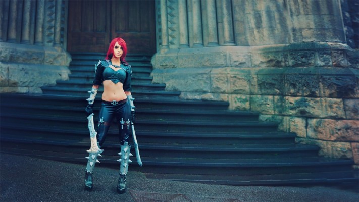 Katarina Lol 3840x2266 Wallpaper Teahub Io