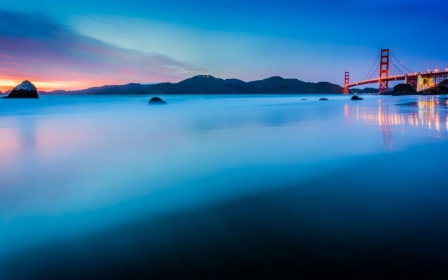 Macbook Air Backgrounds Free Download Golden Gate Bridge - San Francisco  Bay Ocean - 1440x900 Wallpaper 