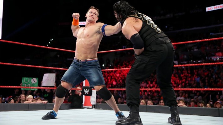 John Cena Beating Roman Reigns - 1200x675 Wallpaper - teahub.io