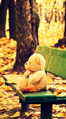 Sad Alone Teddy Bear - Love Sad Teddy Bear  - HD Wallpaper