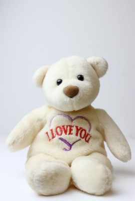 Teddy Bear Beanie Baby I Love You Adorable White Teddy Bear 910x1344 Wallpaper Teahub Io