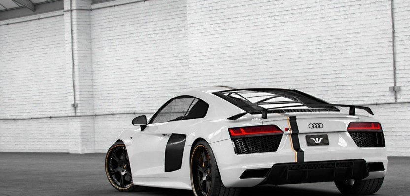 Audi R8 White Wallpaper