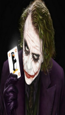 Heath Ledger Joker Holding Card - 640x1136 Wallpaper - teahub.io