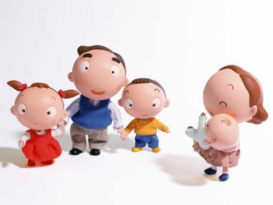 Cartoon Cute Happy Family - 750x750 Wallpaper - teahub.io