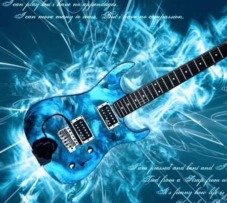 Guitar Wallpaper Backgrounds - Painting Guitar On Canvas - 960x854