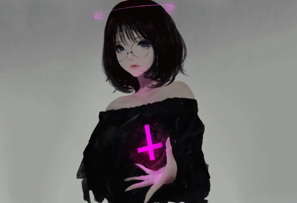 Anime Girl Short Black Hair - 2273x1554 Wallpaper - teahub.io