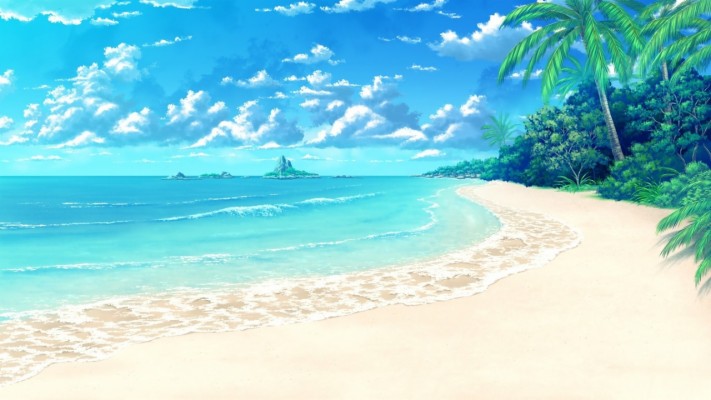 Download Summer Beach Animated Wallpaper - Moving Pictures Of Beach -  1383x867 Wallpaper 