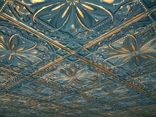 Tin Ceiling Wallpaper Ceilings Home, Faux Metal Ceiling Tiles Home Depot