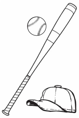 baseball clipart black and white