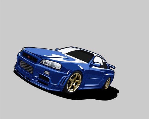 Photo Wallpaper Car, The Crew, Gt-r 34, Skyline R34 - Nissan R34 Gtr На ...