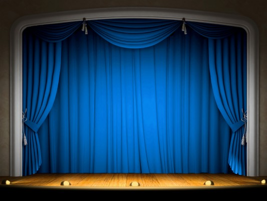 This Jpeg Image - Blue Stage Curtains Background - 5000x3750 Wallpaper ...