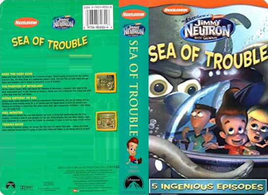 Nickelodeon S Jimmy Neutron Sea Of Trouble Vhs - Adventures Of Jimmy ...