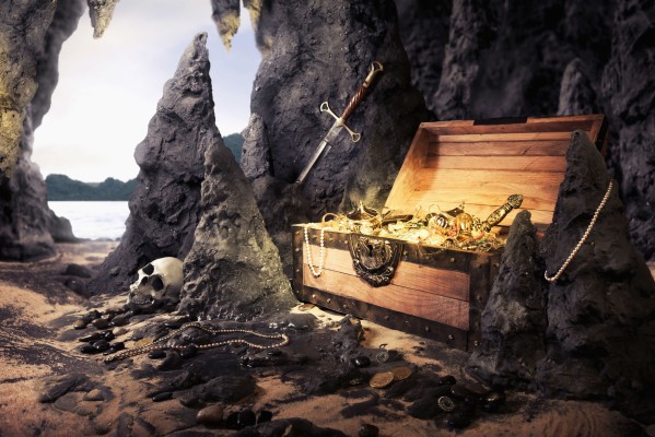 Pirates Wallpaper High Quality For Free Wallpaper - Treasure Chest In A  Cave - 4000x2667 Wallpaper 