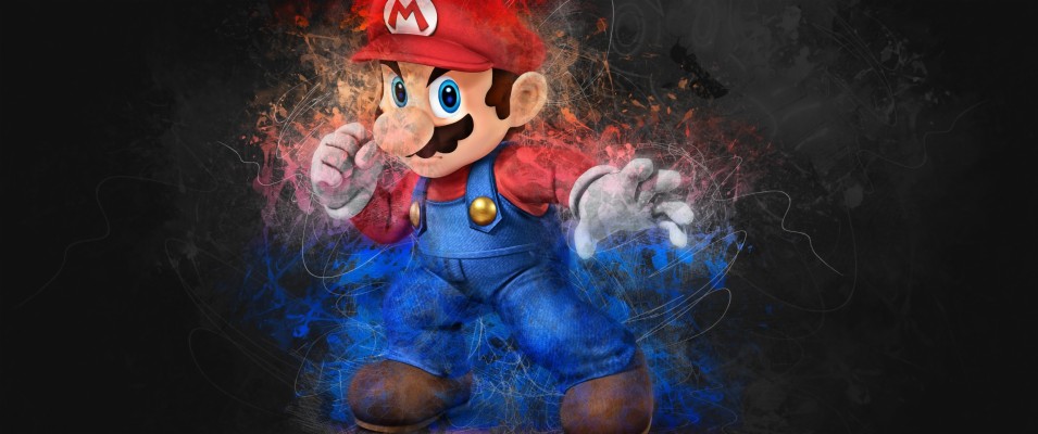 Super Mario, Digital Art - Diamond Painting Mario Bros - 3440x1440 ...