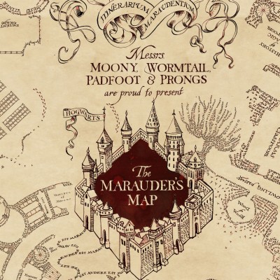 Harry Potter, Moving, And Marauders Map Image - Marauders Hogwarts ...