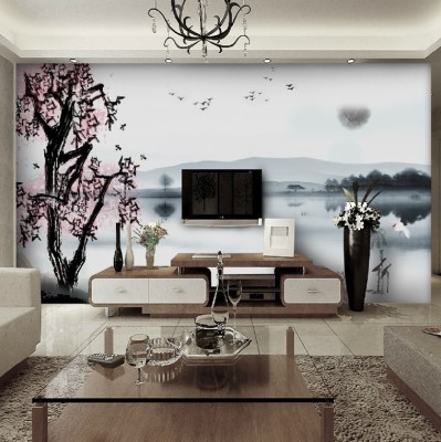 Designed In Washington Susan Harter S Murals Like Tv With Wall Mount Fireplace Under Lobby 1560x1040 Wallpaper Teahub Io