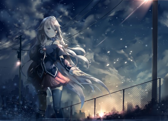 Anime Wallpapers » Anime, Anime Girls, Wolf, Snow, - Anime Snowy Forest ...