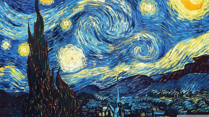 The Starry Night Painting By Vincent Van Gogh Uhd 4k - Van Gogh 