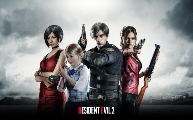Resident Evil Claire Redfield Leon S Kennedy Wallpaper - Resident Evil 2  Remake Comparison - 2700x3800 Wallpaper 